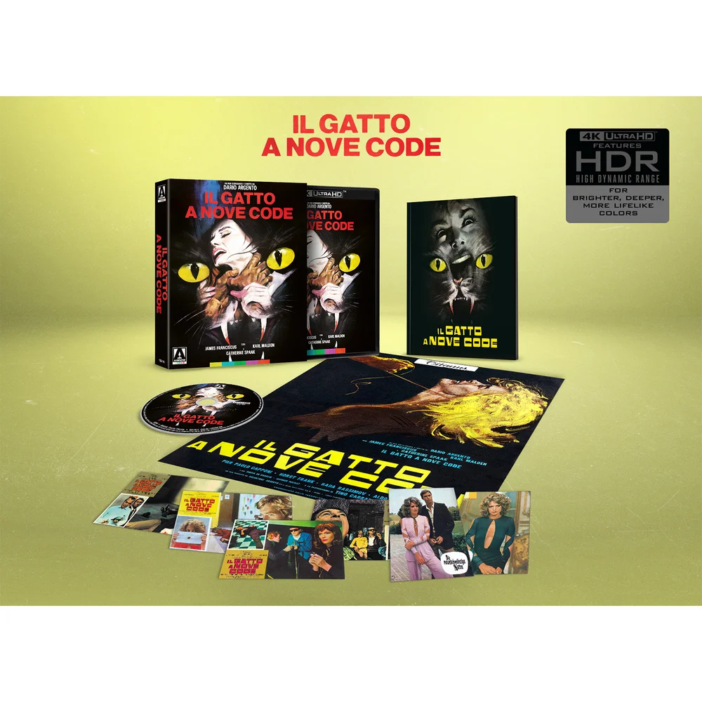 The Cat O' Nine Tails | Arte Originale Slipcover | Limited Edition 4K UHD Image 1