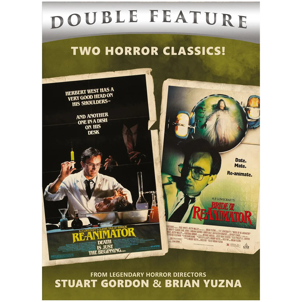 Double Feature | Re-Animator & Bride Of Re-Animator | DVD Image 1